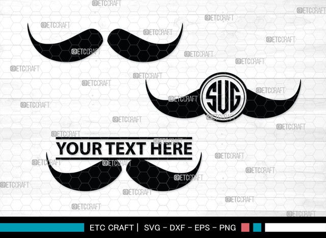 Mustache Monogram, Mustache Silhouette, Mustache SVG, Mustache Hipster Svg, Mustache Style Svg, SB00205 SVG ETC Craft 