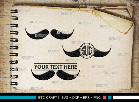 Mustache Monogram, Mustache Silhouette, Mustache SVG, Mustache Hipster Svg, Mustache Style Svg, SB00205 SVG ETC Craft 