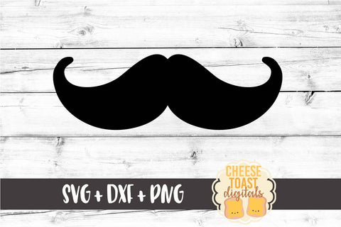 Mustache - Solid - Valentine's Day SVG PNG DXF Cutting Files SVG Cheese Toast Digitals 