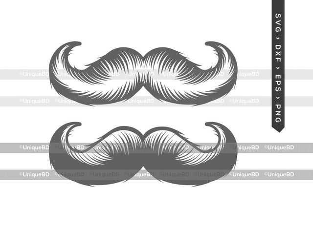 Mustache SVG Cut File | Facial Hair Svg | Moustache Svg | Handlebar Mustache Svg | Moustache Icon Svg | Mustache Silhouette | Dxf | Eps | Png | Cut File SVG ETC Craft 