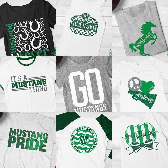 Mustangs Spirit Bundle SVG Kelly Lollar Designs