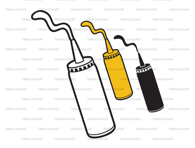 Mustard Bottle SVG TribaliumArtSF 