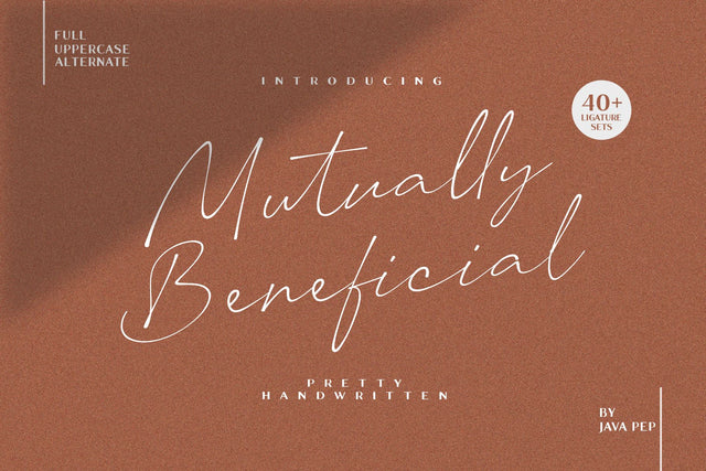 Mutually Beneficial Font Javapep 