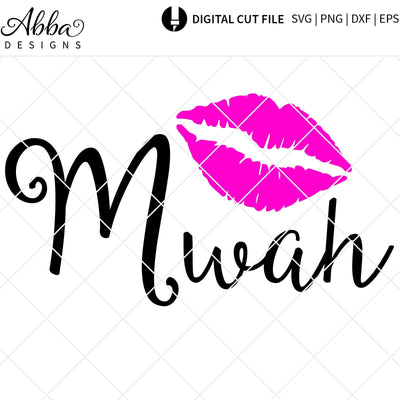 Mwah SVG Abba Designs 