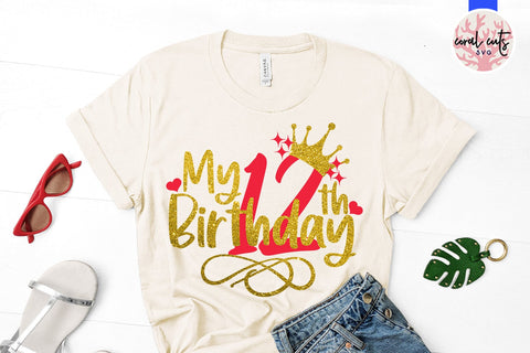 My 12th birthday - Birthday SVG EPS DXF PNG Cutting File SVG CoralCutsSVG 