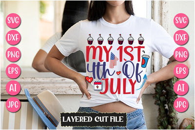 My 1st 4th Of July SVG Cut File SVG Newmockups 