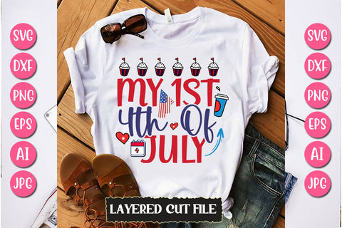 My 1st 4th Of July SVG Cut File SVG Newmockups 
