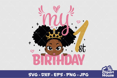 My 1st Birthday Girl SVG The Clipart House 