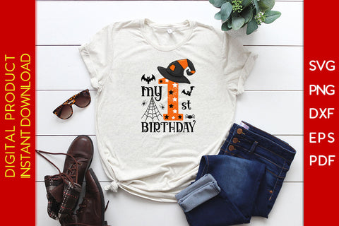 My 1st Birthday Halloween SVG PNG PDF Cut File SVG Creativedesigntee 