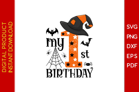 My 1st Birthday Halloween SVG PNG PDF Cut File SVG Creativedesigntee 