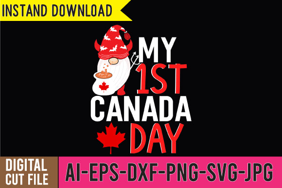My 1st Canada Day SVG Design, My 1st Canada Day SVG Quotes SVG BlackCatsMedia 