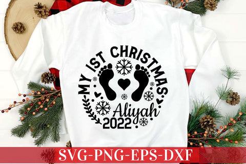 My 1st christmas aliyah 2022 SVG SVG DESIGNISTIC 