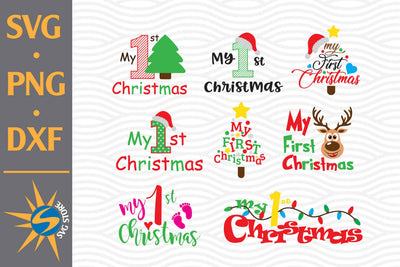 My 1st Christmas SVG, PNG, DXF Digital Files Include SVG SVGStoreShop 