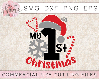 My 1st Christmas SVG Poppy Shine Design 