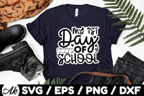 My 1st day of school Stickers SVG akazaddesign 