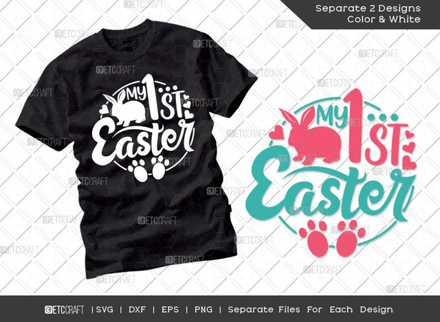 My 1st Easter SVG Cut File | Boys Easter Svg | Easter Bunny Svg | Baby Easter Svg | T-shirt Design SVG ETC Craft 
