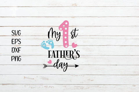 My 1st Father's Day Svg Cut File SVG SmmrDesign 