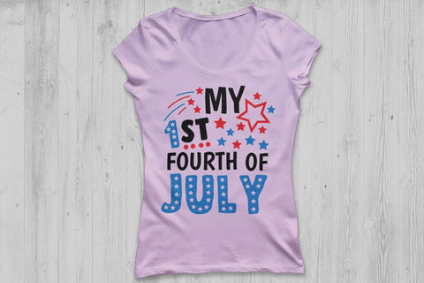 My 1st Fourth Of July| Fourth of July SVG Cutting Files. SVG CosmosFineArt 