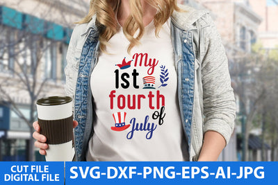my 1st fourth of july SVG Cut File SVG BlackCatsMedia 