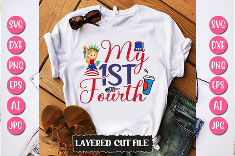 My 1st Fourth SVG Cut File SVG Newmockups 