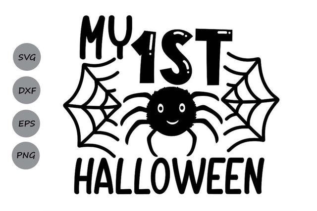 My 1st Halloween| Baby Halloween SVG Cutting Files. SVG CosmosFineArt 