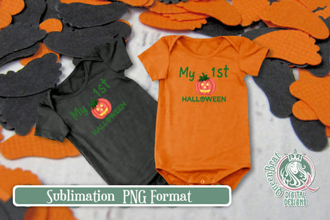 My 1st Halloween Sublimation Sublimation QueenBrat Digital Designs 