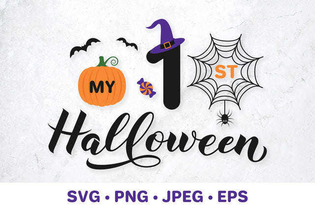 My 1st Halloween SVG. Baby First Halloween. Kids Halloween SVG LaBelezoka 