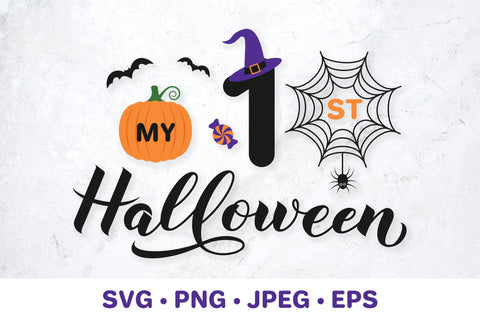 My 1st Halloween SVG. Baby First Halloween. Kids Halloween SVG LaBelezoka 