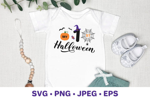 My 1st Halloween SVG. Baby First Halloween. Kids Halloween SVG LaBelezoka 