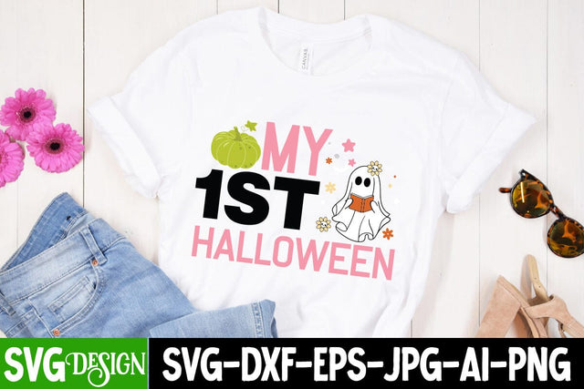 My 1st Halloween SVG Cut File, My 1st Halloween Sublimation Design, ,Halloween SVG Sublimation Design, Trick or Treat SVG SVG BlackCatsMedia 