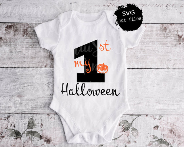 My 1st Halloween Svg, First Halloween Svg, Baby Halloween Svg, Pumpkin Svg, T-shirt Design Svg, Cricut Svg Files SVG MaiamiiiSVG 