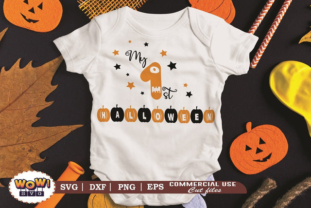 My 1st Halloween svg, horror svg, Halloween cutting file, 31st october svg, Halloween svg, Halloween cricut files, halloween, SVG DXF, Boo SVG Wowsvgstudio 