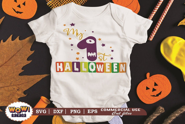 My 1st Halloween svg, horror svg, Halloween cutting file, 31st october svg, Halloween svg, Halloween cricut files, halloween, SVG DXF, Boo SVG Wowsvgstudio 