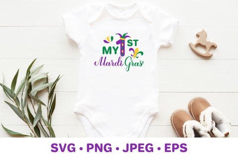 My 1st Mardi Gras. Baby first Fat Tuesday SVG LaBelezoka 