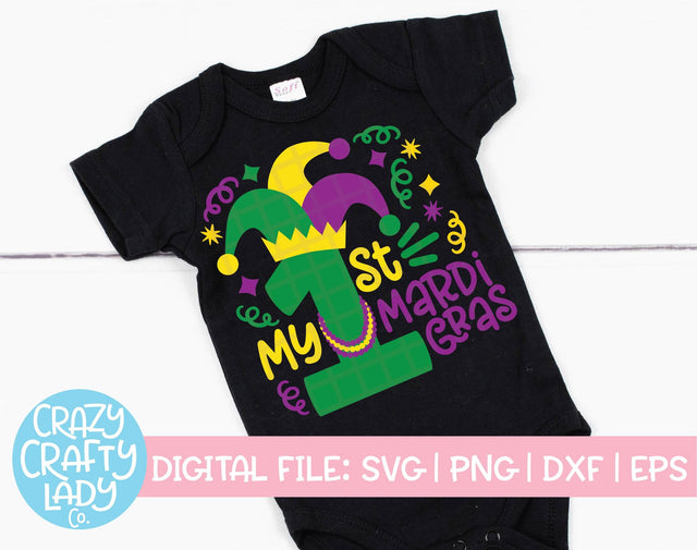 My 1st Mardi Gras SVG Crazy Crafty Lady Co. 