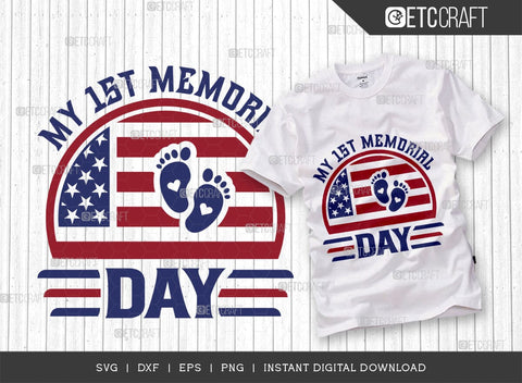 My 1st Memorial Day SVG Bundle, Happy Confederate Memorial Day Svg, Confederate Heroes Day Svg, Confederate Memorial Quote, ETC T00627 SVG ETC Craft 