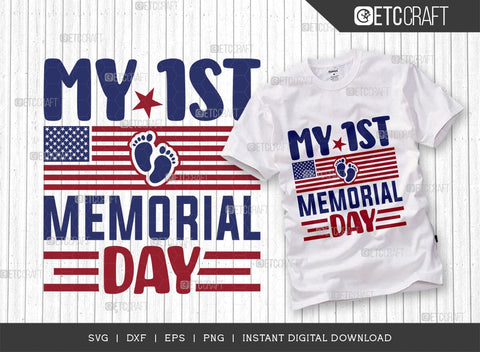 My 1st Memorial Day SVG Bundle, Happy Confederate Memorial Day Svg, Confederate Heroes Day Svg, Confederate Memorial Quote, ETC T00627 SVG ETC Craft 