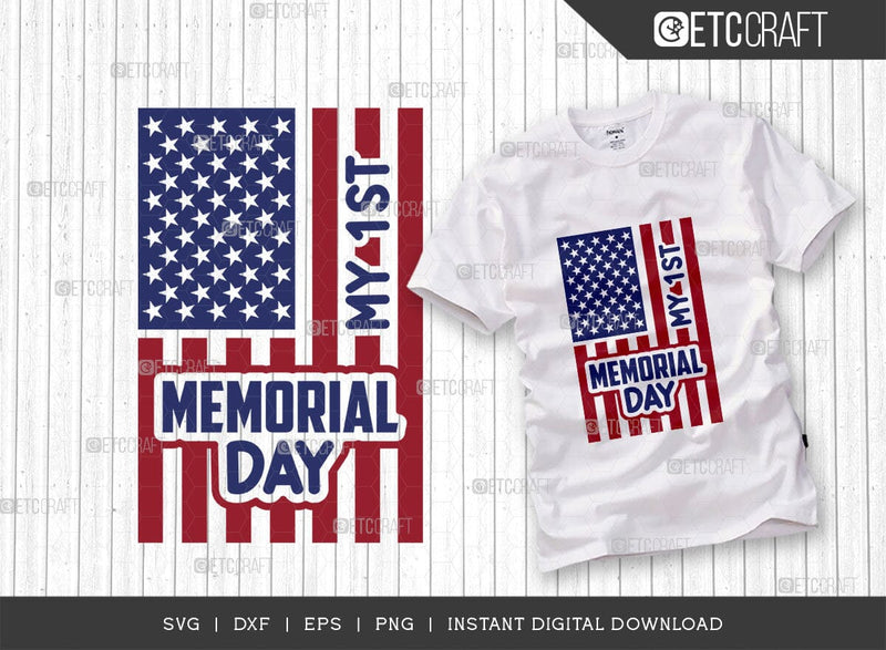 My 1st Memorial Day SVG Cut File, Happy Confederate Memorial Day Svg, Confederate Heroes Day Svg, Confederate Memorial Quote, ETC T00627 SVG ETC Craft 