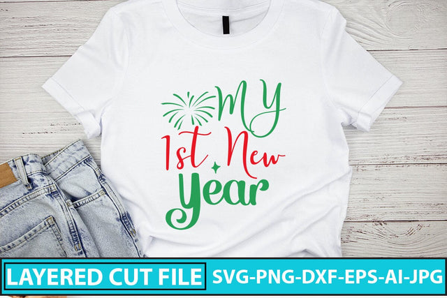 My 1st New Year SVG Cut File SVG Syaman 