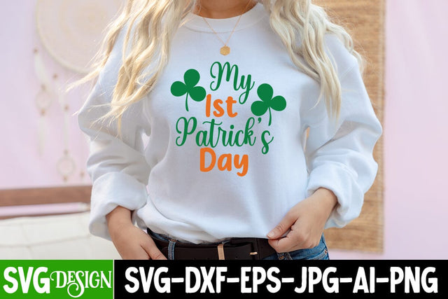 my 1st Patrick's Day SVG Cut File, my 1st Patrick's Day SVG Design, St.Patrick's Sublimation PNG, St.Patrick's Flag SVG Cut File, St.Patrick's Clipart PNG SVG BlackCatsMedia 