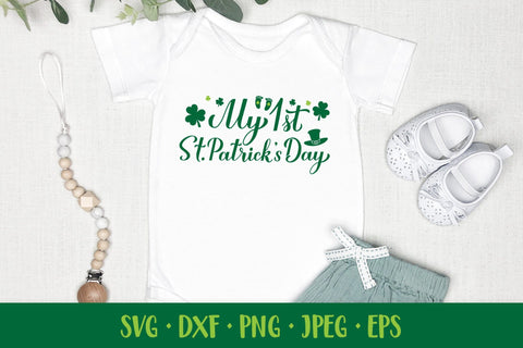 My 1st St. Patricks Day. Baby first Patricks Day design SVG LaBelezoka 