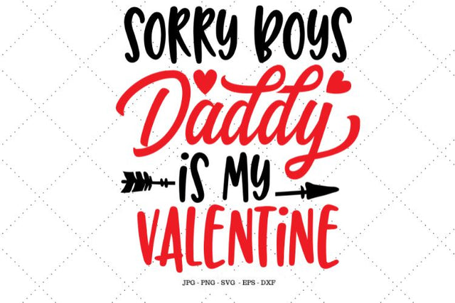 My 1st Valentine, Baby Girl, Girl's Valentine, My Daddy Is, Toddler Svg, Kids Svg, 1st Valentines Day, Daddy Valentine SVG SVG Digital Designer 