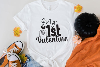 My 1st Valentine SVG Cut File SVG BlackCatsMedia 