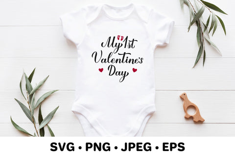 My 1st Valentines Day. Baby first Valentine SVG LaBelezoka 