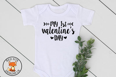 My 1st Valentine's Day | Baby's First | SVG PNG DXF SVG RedFoxDesignsUS 