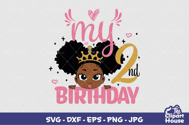 My 2nd Birthday Girl SVG The Clipart House 