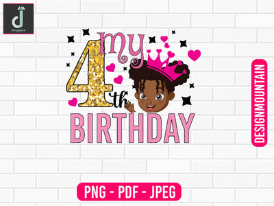 My 4th birthday png design, Birthday Png, Birthday Sublimation, Birthday Bundle design Sublimation Alihossainbd 