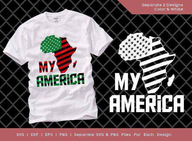 My America SVG Cut File | 4th of July Svg | Patriotic Svg | Merica | American Flag SVG | Black Power Svg | African American T-shirt Design SVG ETC Craft 