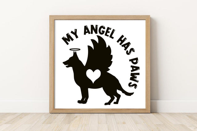 My Angel Has Paws Dog Lover SVG zoellartz 