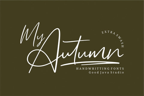 My Autumn Signature Font Font Good Java 